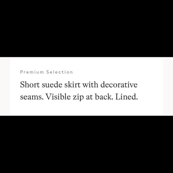 H&M suede coral skirt. Size 4 . New. - Picture 3 of 7